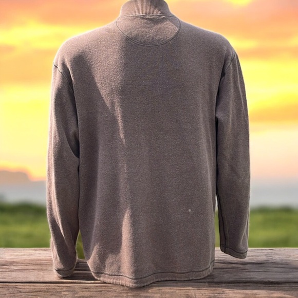 2-in-1 Age of Wisdom Reversible Brown/Olive 1/4 Zip Fleece Pullover - Picture 15 of 16